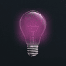 Light bulb — radial glow